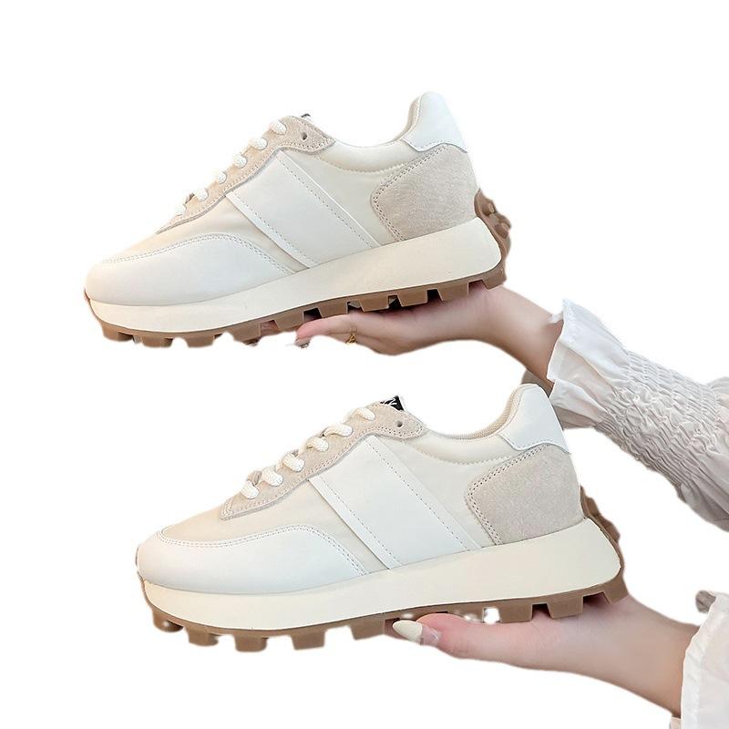 Женские туфли Forrest Gump 2024 года, новые осенние спортивные туфли на платформе, тонкие, легкие, с мягкой подошвой, дышащие, повседневные туфли для пап