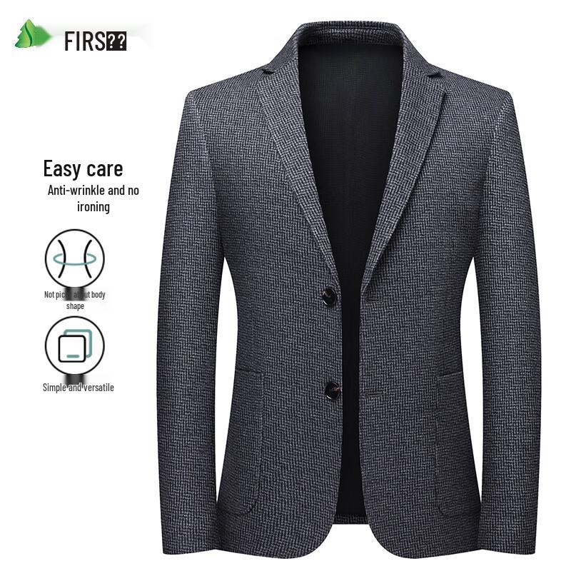 Мужская пиджак-костюм Shanshan, устойчивый к складкам, в стиле business casual