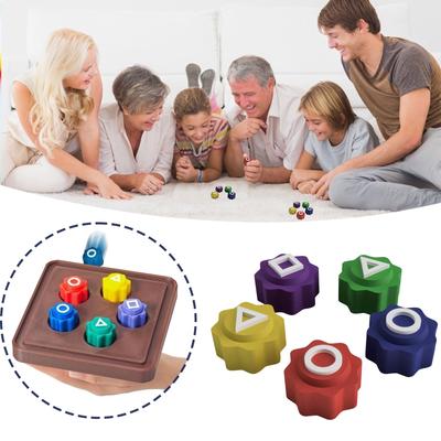 Игрушки для мини-игр, набор каменных гальок с круглым футляром. Традиционные игровые подарки, мини-игры, захватывающие камни