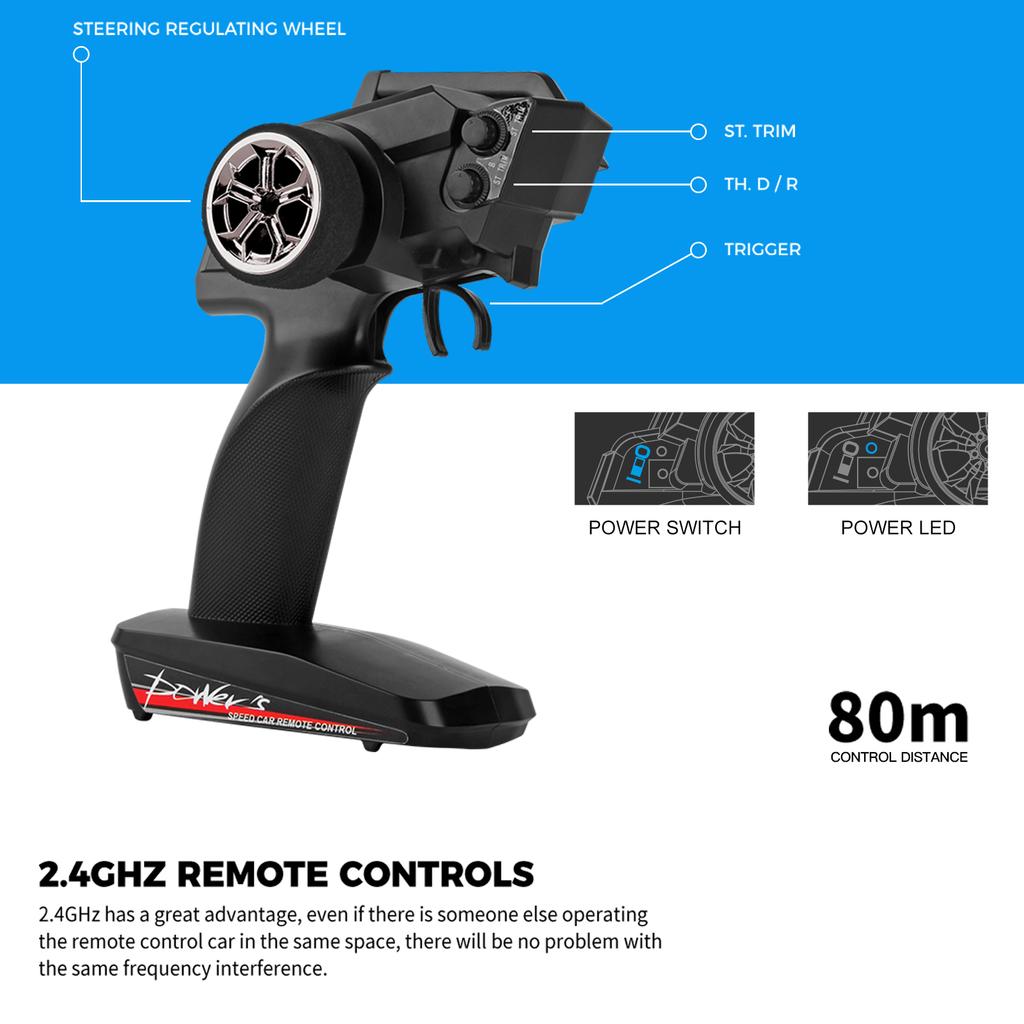 204006 Remote Control Car 1/20 50km/h High Speed Off-road Car 2.4Ghz Four Wheel Drive Off-road