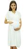 Bimba Maternity Robe Nursing Coverup With Side Shoulder Buttons Baby Shower