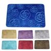 Yousheng нескользящий коврик для ванной комнаты 3D узор розы напольный коврик коралловый бархат однотонный ковер коврик для входной двери дома в помещении