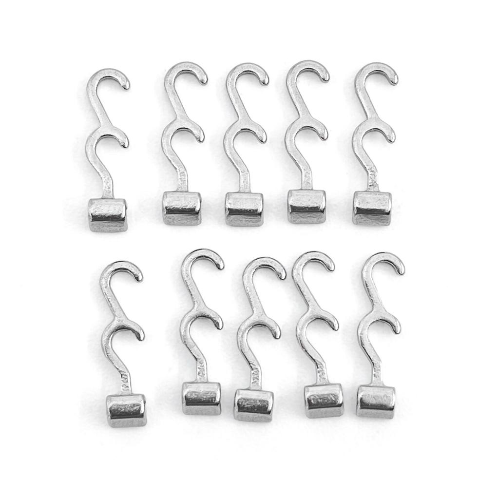 Стоматологические раздвижные обжимные крючки правый/левый стоматологический ортодонтический крючок стоматологический изогнутый обжимной крючок длина 8 мм