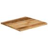 VidaXL Dessus de table bord vivant 60x60x2,5 cm bois de manguier brut, dessus de table en bois, dessus de table d'appoint, 370666