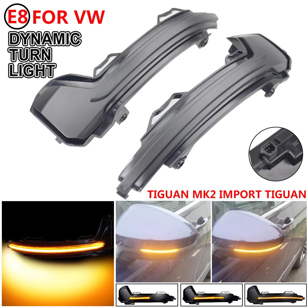For Volkswagen Tiguan MK2 II R 5N MK3 Dynamic Turn Signal LED Side Wing Rearview Mirror Indicator Blinker Sequential Light