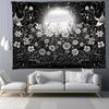 Black and White Tree Floral Pattern Bedroom Living Room Tapestry Home Wall Decoration Tapestry