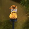 Светодиодная лампа Puppy Bone на солнечной батарее для украшения сада и газона с надписью «Добро пожаловать» с теплой желтой подсветкой для дорожек