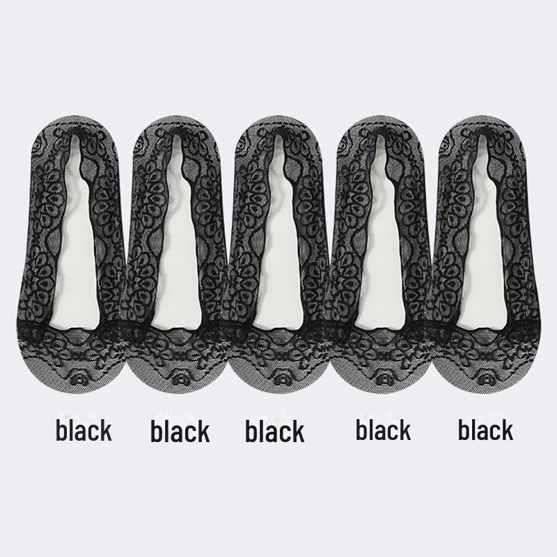 Женские нескользящие кружевные носки-лодочки — тонкие летние белые, с павлиньим узором, с рисунком в виде волн, низкие, с неглубокой горловиной, с эффектом ледяного шелка, невидимые.