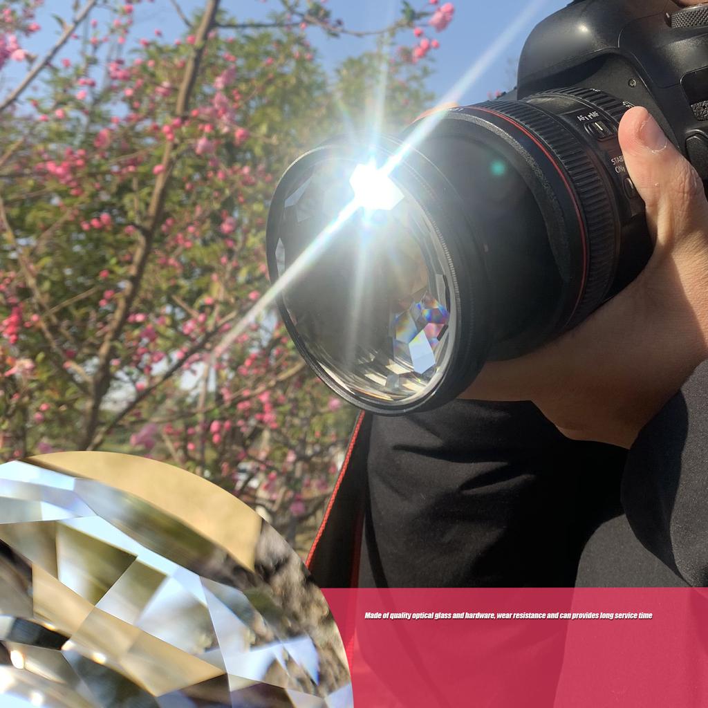 77mm Kaleidoscope Prism Camera Glass Filter Variable Number of Subjects SLR Photography Accessories