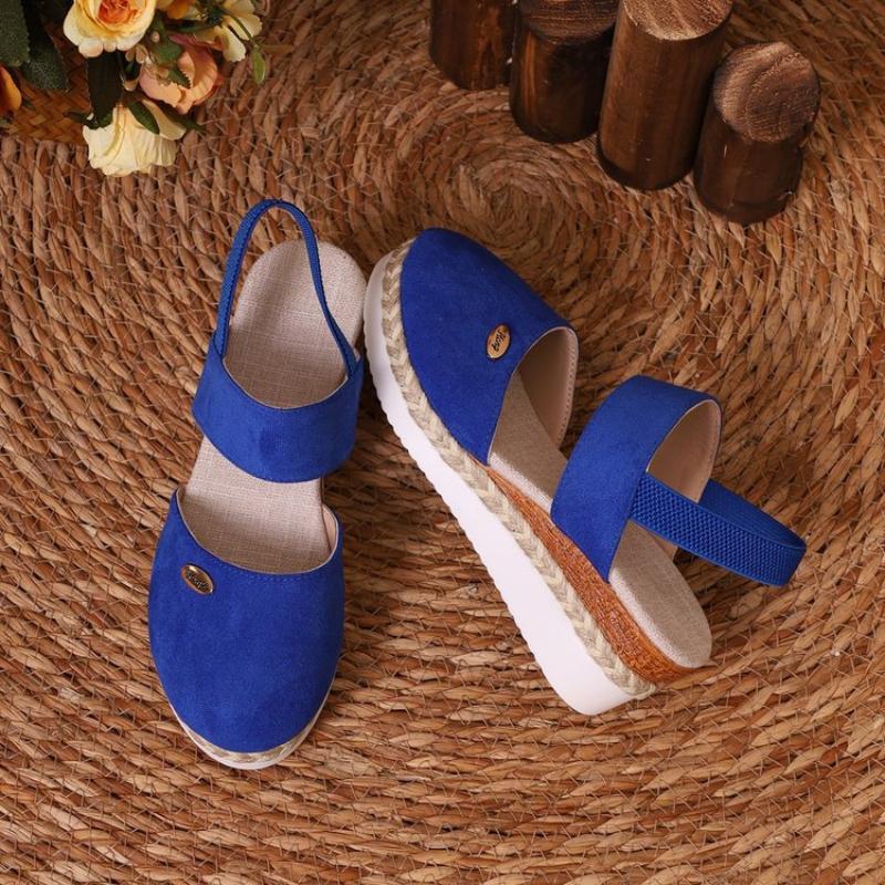 Women's Espadrilles Wedges Sandals Heels Closed Toe Tie Lace Up Platform Ankle Strap Summer Dress Shoes
