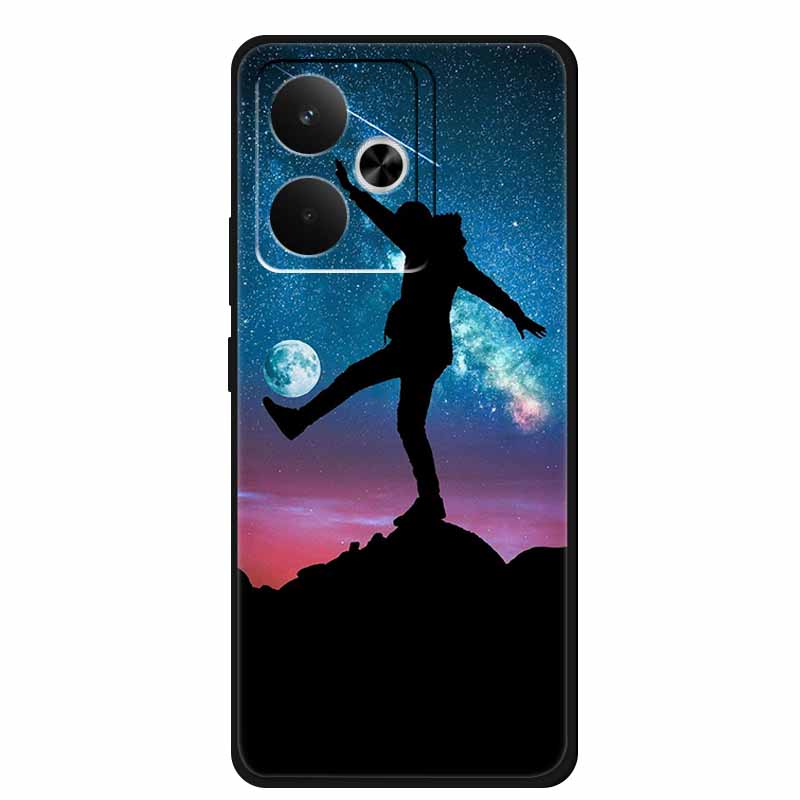Чехол для телефона Realme GT7 GT 7T 7 T Сумка Черный Силиконовый Мягкий Задний Чехол Для Realme 14 4G 15 Pro Чехлы Coque Защитный Корпус