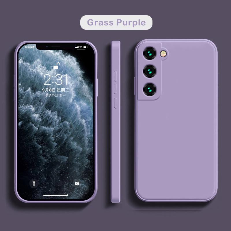 Роскошный квадратный жидкий силиконовый чехол для Samsung Galaxy S25 S24 S23 FE S22 Ultra S21 S20 S10 Plus A52 A53 A54 A33 A72 A32 4G 5G мягкий чехол