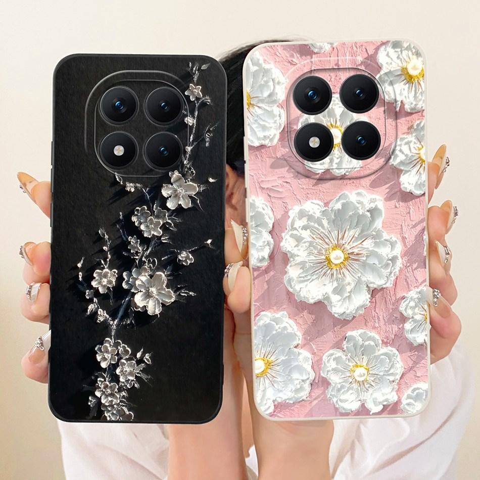 For Xiaomi Redmi Note 15 Pro+ 15Pro 5G Cute Cat Flower Cartoon Phone Case For Redmi Note 15 Pro Plus 5G Soft Silicone Bumpers