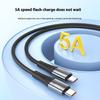 Fast Charging Cable 5A Data Cable PD100W Dual TYPE-C Metal Braided Mobile Phone Charging Cable
