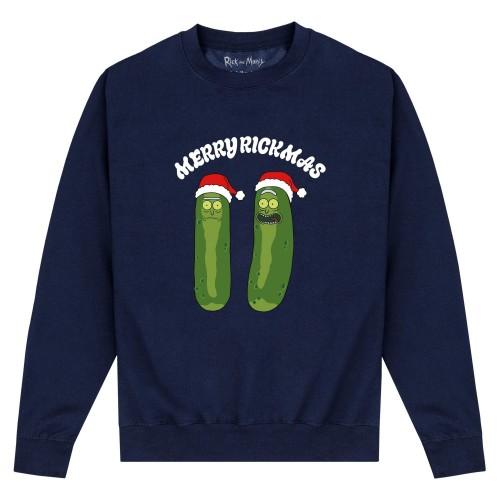 Rick And Morty Рождественский свитшот унисекс для взрослых Pickle Rick
