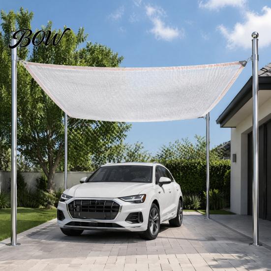 Durable Shade Net White Cloth for Garden, Plant Sun Protection Cover, Mesh Tarp Outdoor Fabric with Grommets, Sunshade Outdoor, Greenhouse,