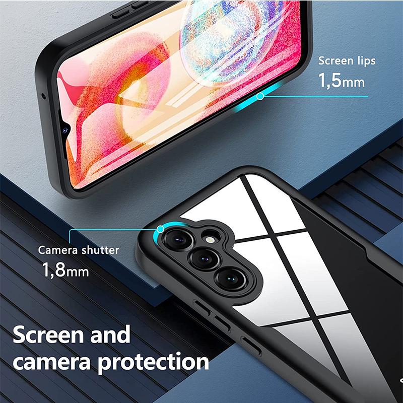 Built-in Screen Protector Case 360 Full Body Protective Cover For Samsung Galaxy Anti-Scratch Shockproof Bumper Phone Case