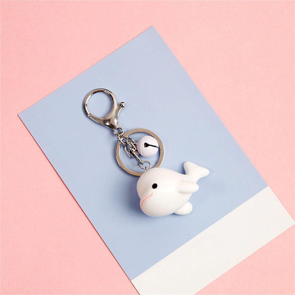 Pendant Packaging Decoration Resin Car Key Ring Keys Holder Bag Pendant Dolphin Blue Whale Keychain
