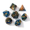 7Pcs/Set Starry Sky Acrylic Multi-side Dice Portable D4/6/8/10/12/20 Polyhedral Gaming Dice Prop Adults Family Night Party Board Game Essentials