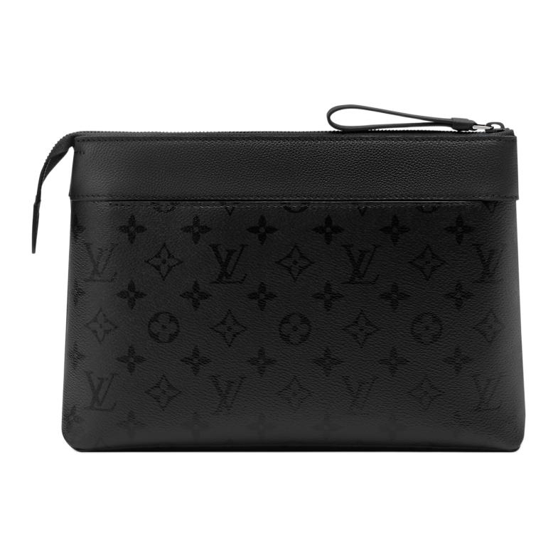 Louis Vuitton Мягкая дорожная косметичка Черный Monogram Midnight Холст Мужские косметички M26741