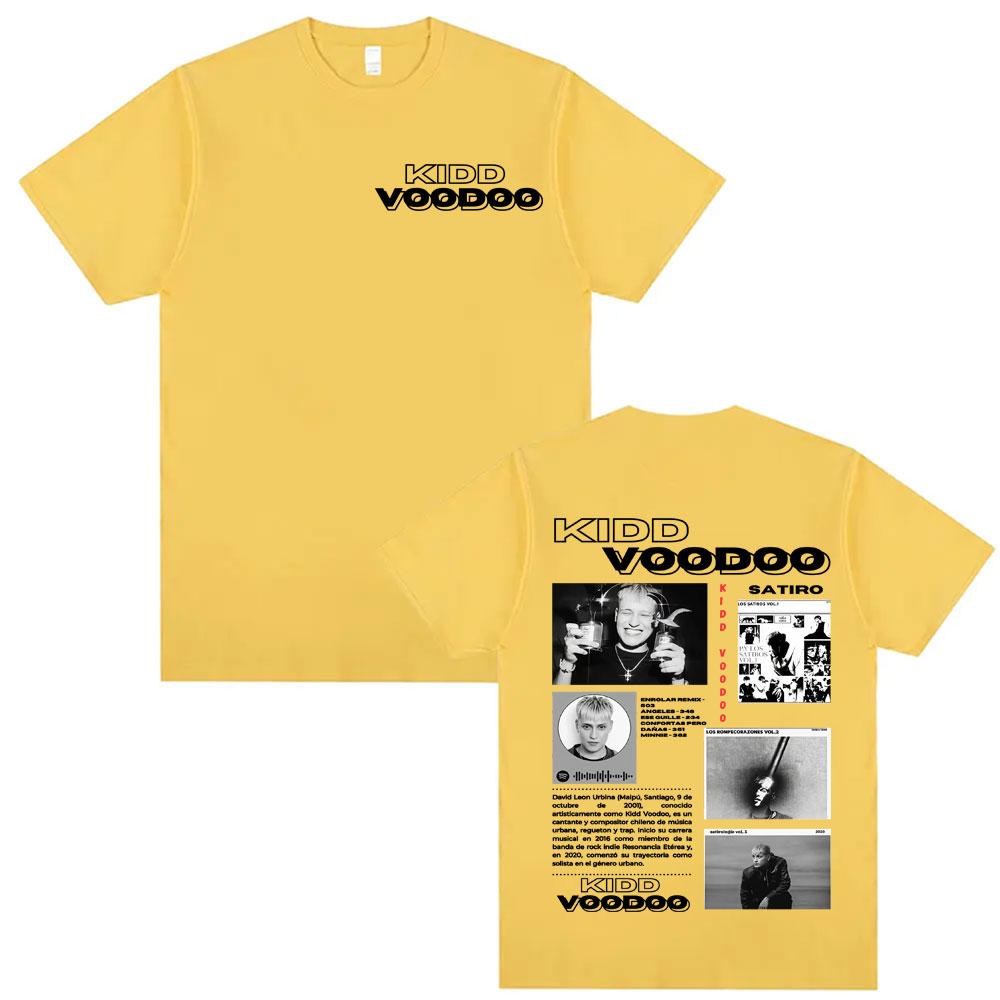 Kidd Voodoo Satiro Tour 2025 Graphic Tee Shirt Unisex Women Vintage Harajuku Hip Hop Tshirt High Quality Oversized Classic T Shirt