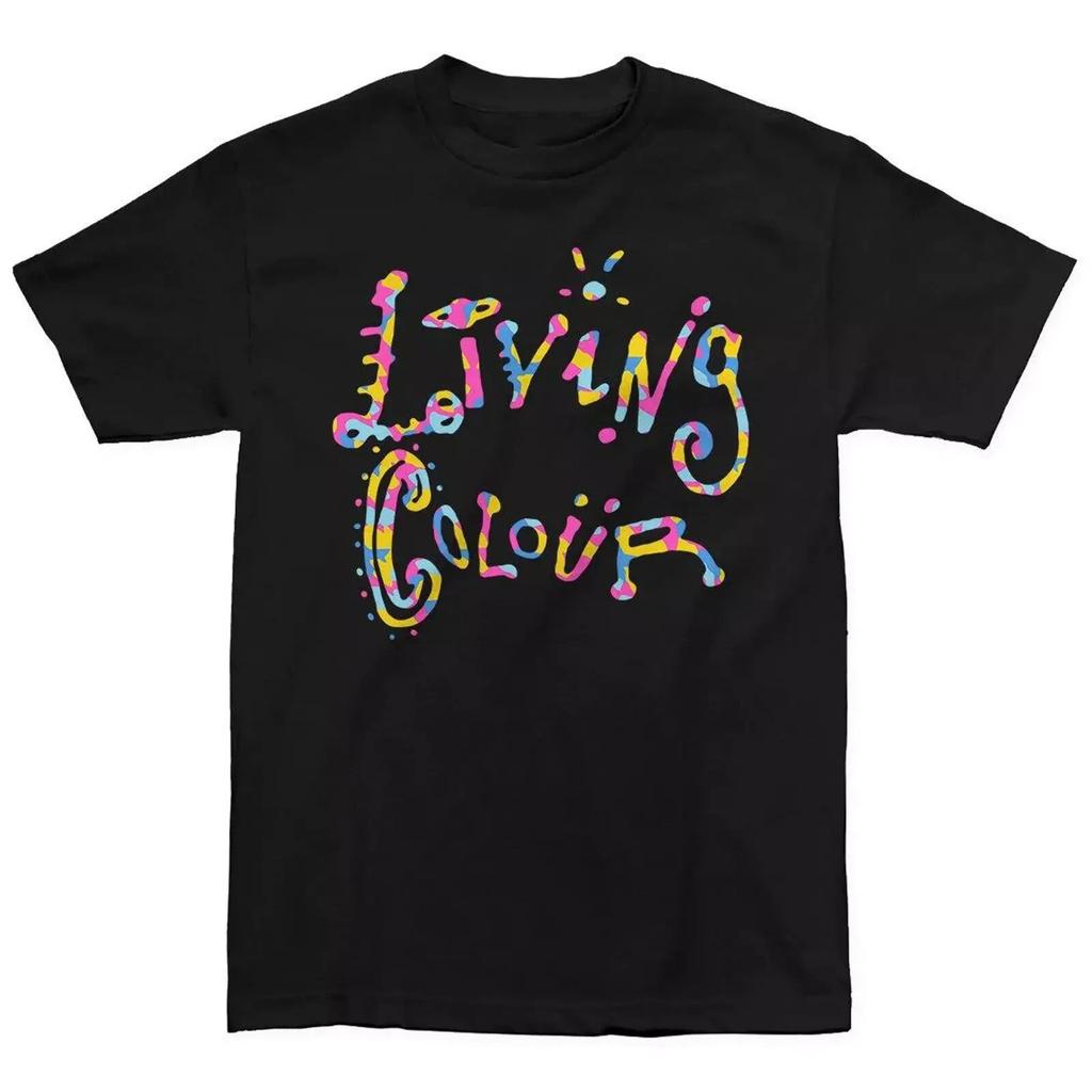 ГОРЯЧАЯ НОВИНКА Футболка группы Living Colour Топы футболки Мужская Женская черная с коротким рукавом Все размеры S-4XL