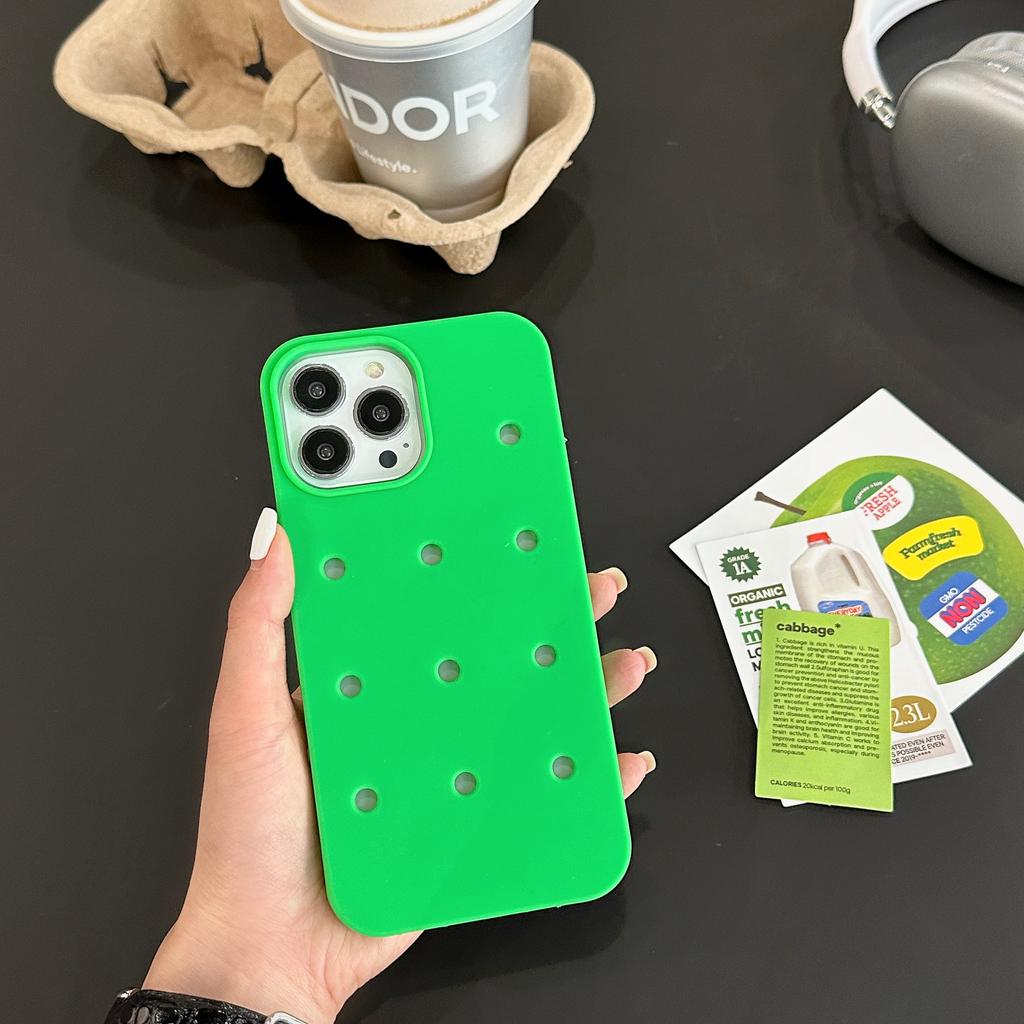 Новый DIY Чехол для мобильного телефона из мягкого силикона с полыми отверстиями, противоударный, забавный базовый чехол для iphone 17 air 16 15 14 13 12 11 Pro Max Plus