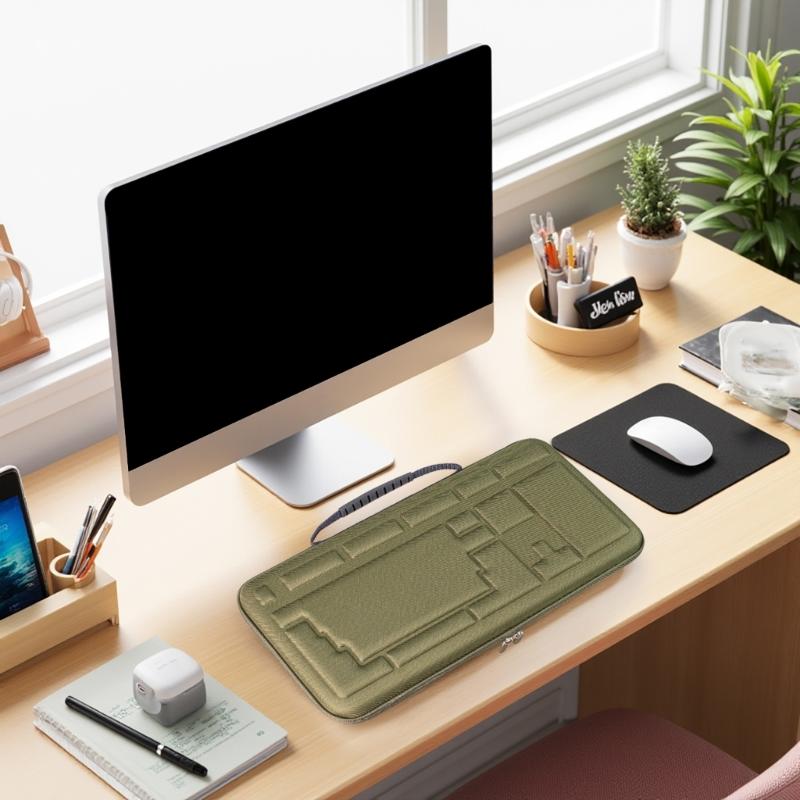 Сверхпрочный дорожный пылезащитный кейс противоударная портативная сумка для хранения замена для механической клавиатуры с 84 клавишами аксессуары