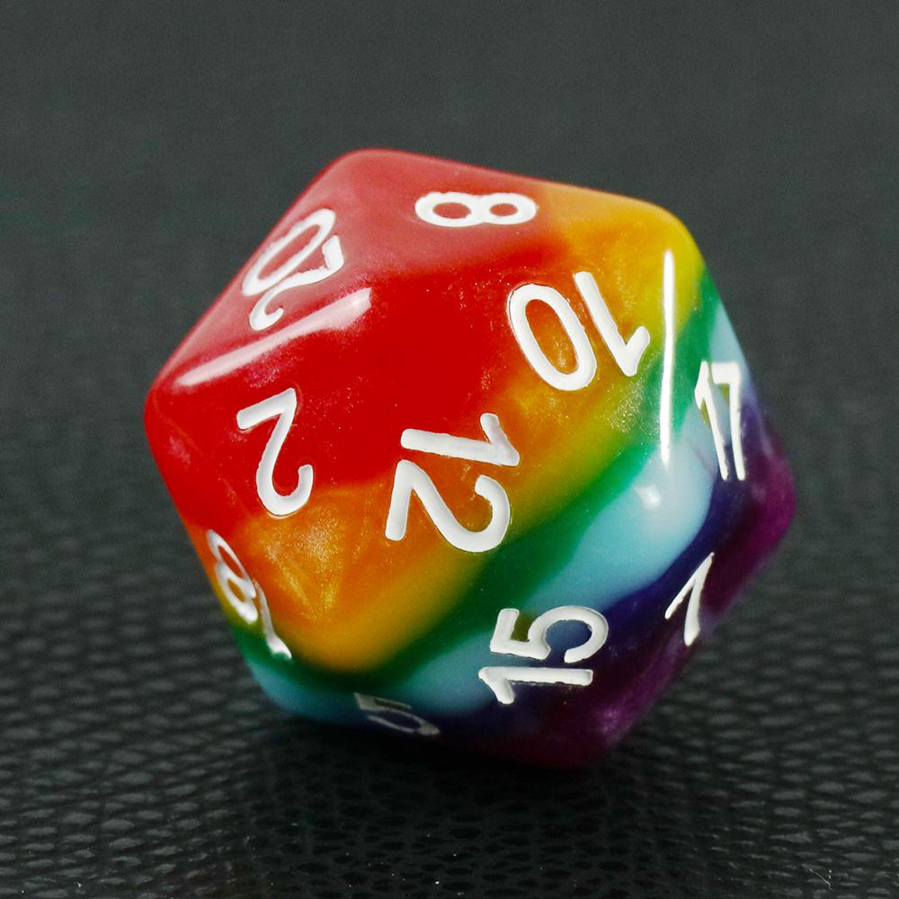 Набор игральных костей DND Rainbow Polyhedral Dice 7 шт. Игровые кости для настольных игр, аксессуары