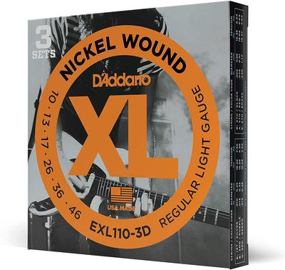 Комплект струн для электрогитары D'Addario EXL-110-3D (3 шт.)