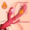 Женская мастурбация 3 в 1, фаллоимитатор с подогревом, вибратор с кроличьим языком, водонепроницаемый, анальный, клитор, оргазм, вагинальный мастурбатор для точки G, массажер, секс-игрушки для женщин