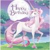 2 Ply Unicorn Happy Birthday Napkins (Pack of 16)