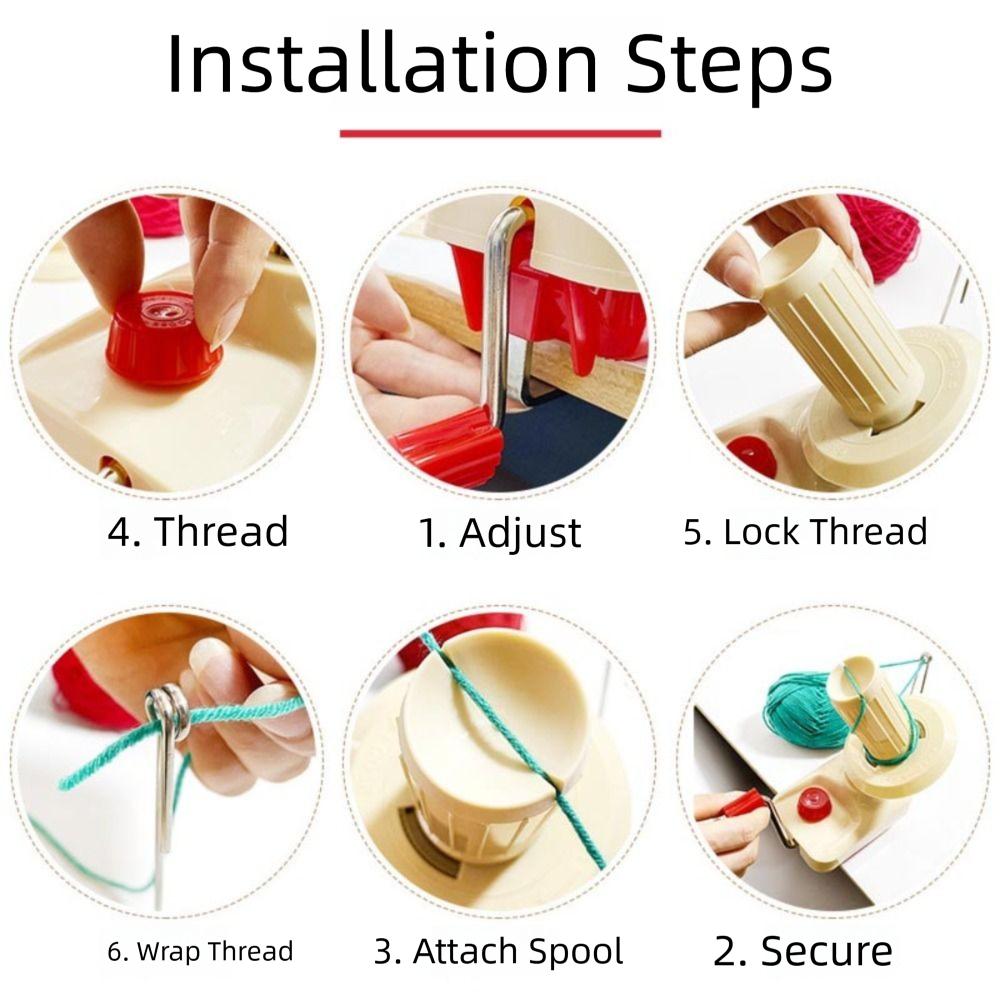 Plastic Wool Ball Winder Manual Yarn winding machine Portable Yarn Skein String Sewing Accessories