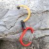 Lightweight Carabiner Clip and Hook Backpack Hanger Outdoor Survival Climbing Carabiner Rotating Hook Easy To Use