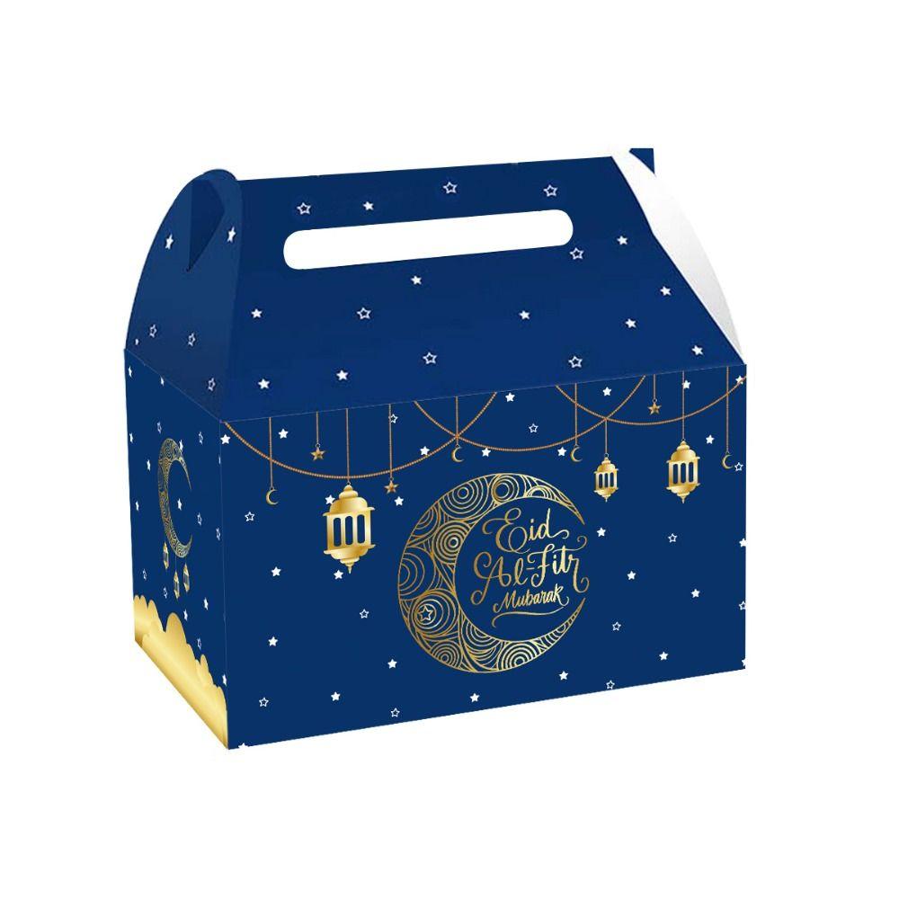 12 шт. Подарочная коробка Рамадан со смешанными узорами Бумажная упаковочная коробка Конфеты Закуски Сахар