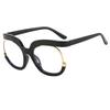 Stylish Round Oversized Reading Glasses Unique Frames Unisex Fashion Hd Blue Light Protection Hyperopia Glasses +3.0+3.5+4.0