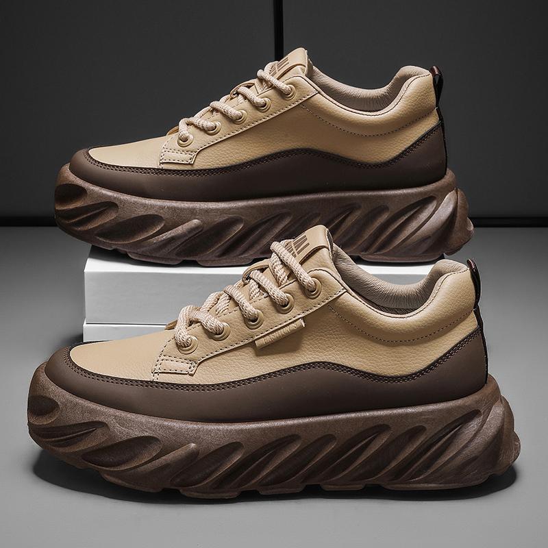 Толстая подошва, увеличивающая высоту, мужская повседневная обувь, модные трендовые кроссовки, низкие нескользящие кроссовки для бега, удобные кроссовки для мужчин