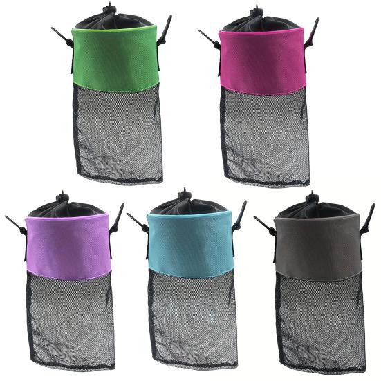 Сетчатый держатель для мешка с прищепками с затягивающимся шнурком, дышащий, влагостойкий, органайзер для хранения прищепок большой вместимости