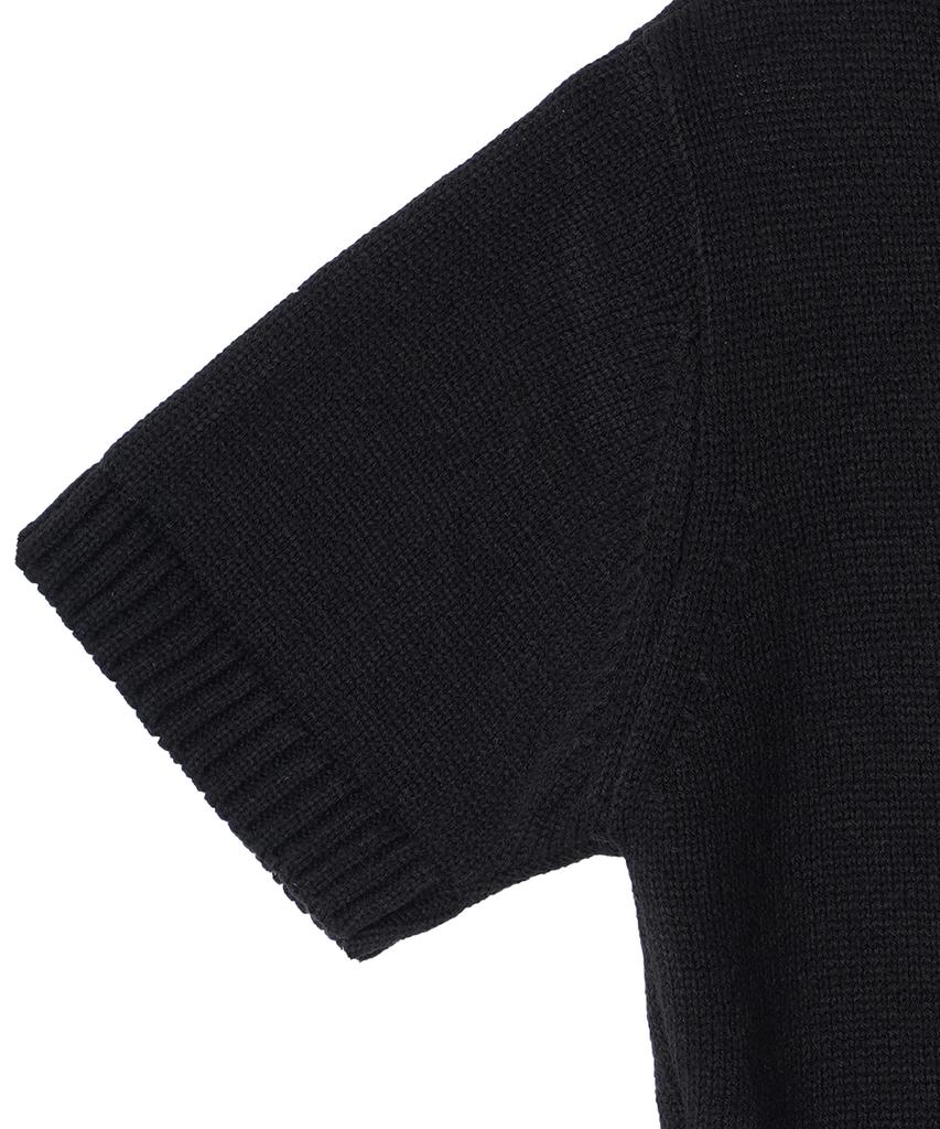 HARDCORE HAPPINESS Moonlight Logo Round Neck Knit_Black
