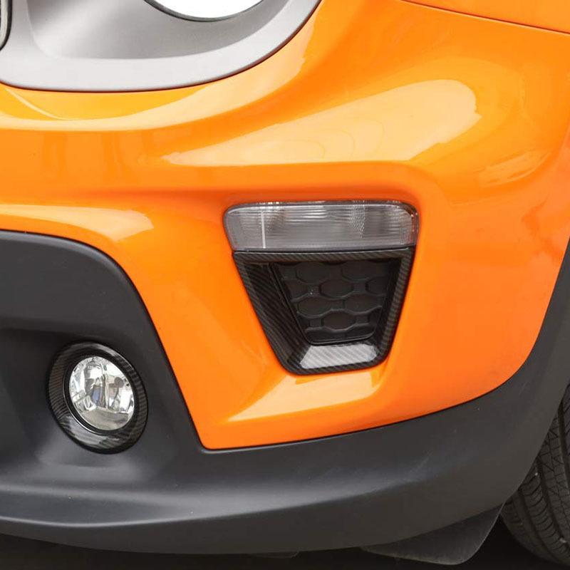 НОВИНКА-Декоративная накладка на противотуманную фару для Jeep Renegade ABS Декоративная накладка на противотуманную фару Автоаксессуары