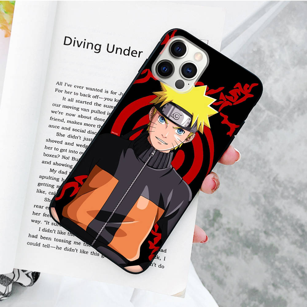 Чехол JW58 Naruto Black Sofe для Xiaomi Poco X6 X4 M5 M6 F5 F6 C65 C55 C50 C51 C40 Pro Redmi 14C A3X 13C 12C 11T 10A 9C Note 7 6 8A Plus