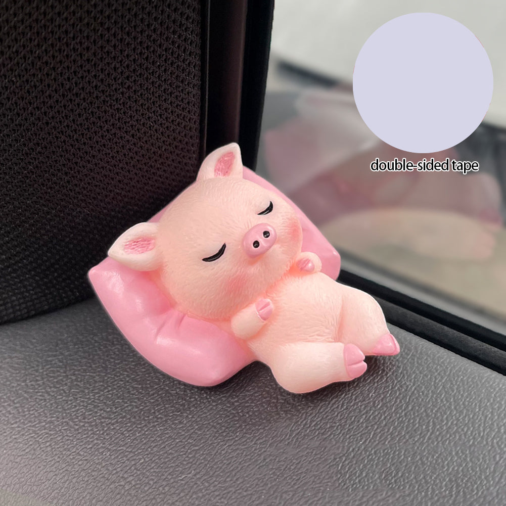 Милые животные украшения для автомобиля аниме панда свинья кролик украшения приборная панель центральная консоль украшения кукла аксессуары для интерьера