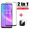 2I1N полное покрытие Защитное стекло для OPPO Realme C25s C25 C21 C20a C Защитная пленка для экрана объектива камеры Стеклянная пленка для c25 sc 25s 20a