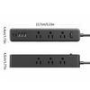 Slim Power Strips With 9Outlets 3 USB 2 USB C Port Surge Protectors Flat Plugs For Home Office Travel Charging Needs