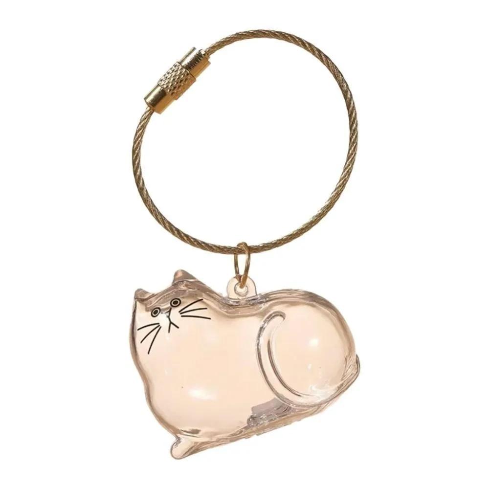Cute Flocking Keychain Animals Cartoon Cats Bag Hanging Decoration Pendant Resin Dolls Pendant