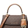 Michael Kors Сумка через плечо с логотипом Ava, мини-сумка из покрытого холста, женские сумки, коричневый 32S5GAVC1B-BRONZO
