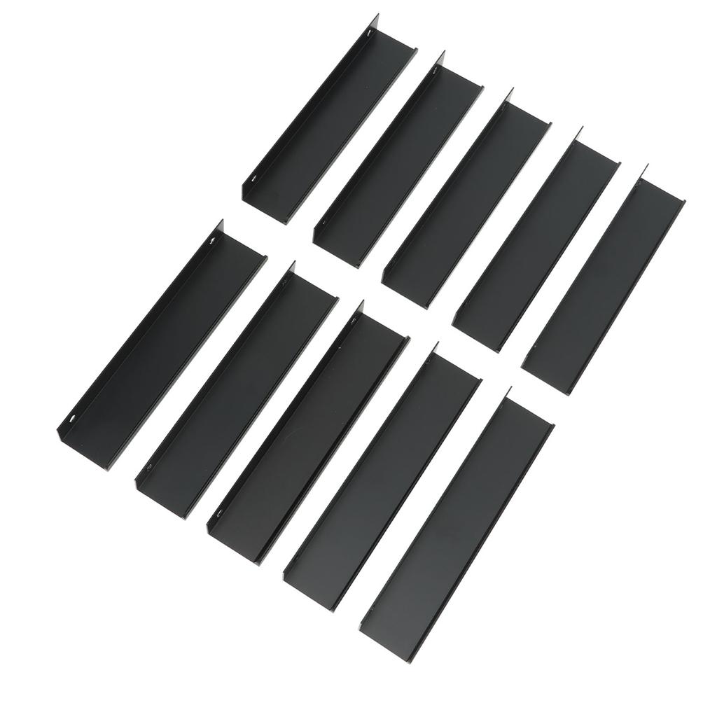 10PCS Aluminium Alloy Cabinet Edge Pull G Type Clasp Hidden Cabinet Handles for Kitchen Door Drawer Cabinet