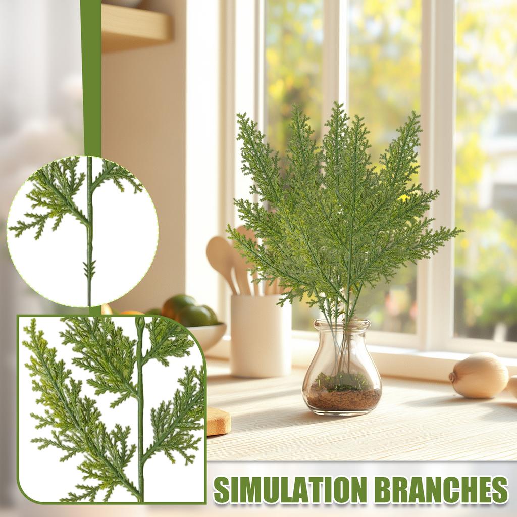 Имитация Веток Ветки ПЭ Ветки Новогодней Елки Новогодние Украшения Перевернутая Елка Горшечные Украшения