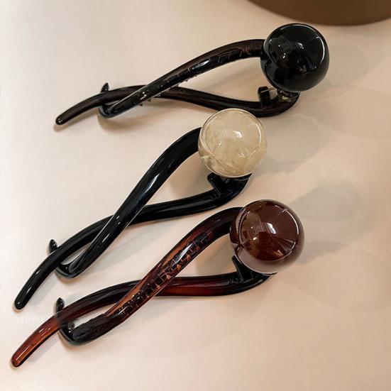 3 шт. Набор заколок-бананов, бисер, декор, заколки для волос во французском стиле, женские, нескользящие, скрученные, с пряжкой, заколки для волос, аксессуары для волос