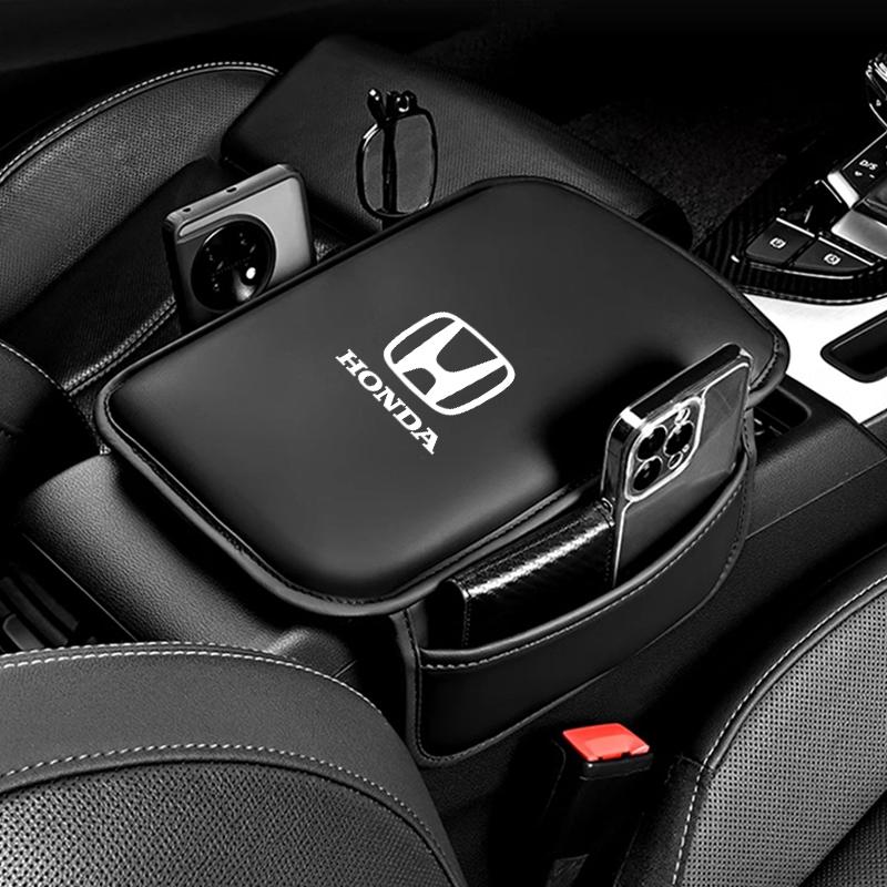 AAAKS1 Car Armrest Box Pad Decoration Mat Auto Accessories For Honda Civic Accord CRV Fit Jazz nc750x cb500x Odyssey Insight Vezel City